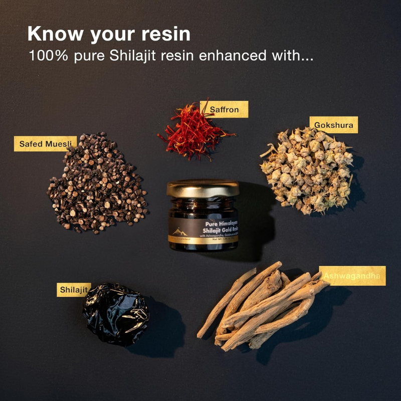 Pure Himalayan Shilajit Gold Resin