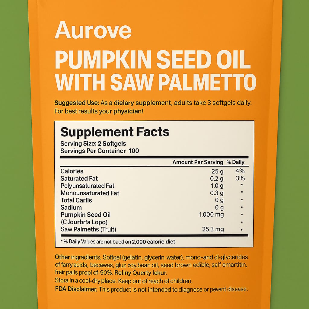 Pumpkin Seed Oil Softgels