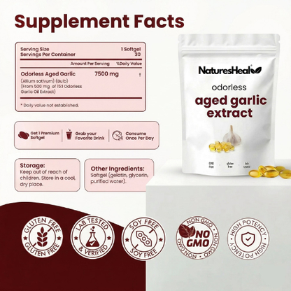 Aged Garlic Extract - 7500mg Odorless