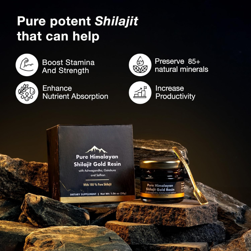 Pure Himalayan Shilajit Gold Resin