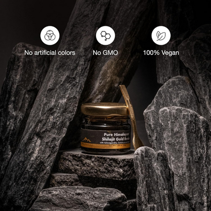 Pure Himalayan Shilajit Gold Resin