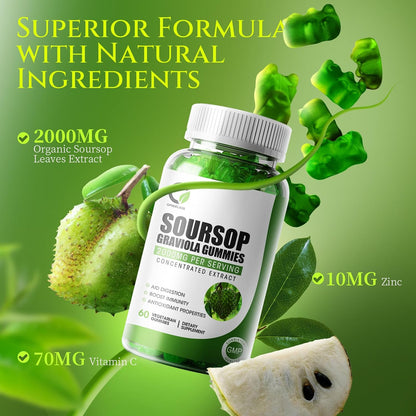 60pcs Organic Soursop Gummies
