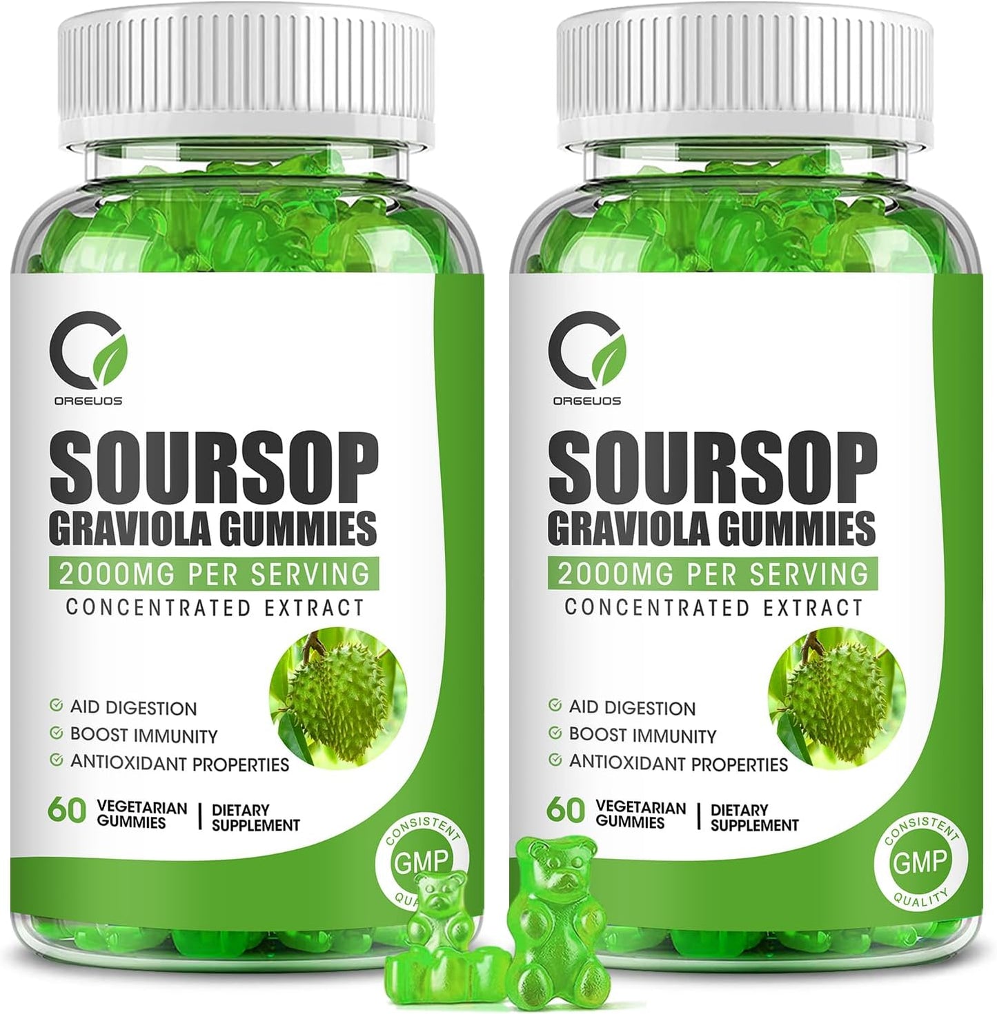 60pcs Organic Soursop Gummies