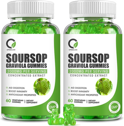 60pcs Organic Soursop Gummies