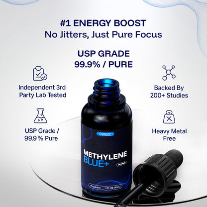 Methylene Blue Pharmaceutical Grade 1oz– 1% Solution