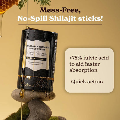 30pcs Shilajit Honey Sticks