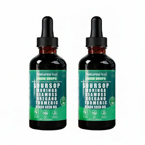 Soursop Bitters Liquid Drops 10 in 1 with Sea Moss, Moringa, Turmeric, Black Seed Oil, Oregano, Ashwagandha