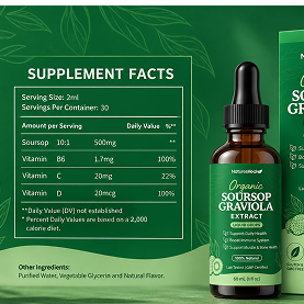 Organic Soursop Extract - Renewed Design