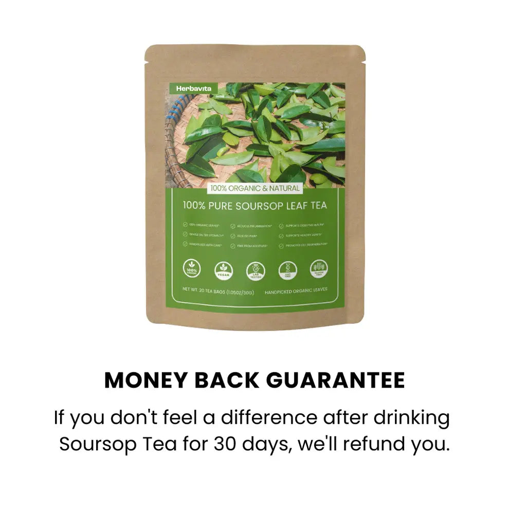 100% Organic Soursop Leaf Tea