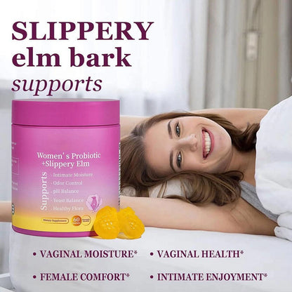women's probiotics & slippery elm gummies