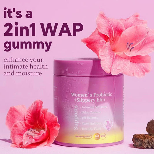 women's probiotics & slippery elm gummies