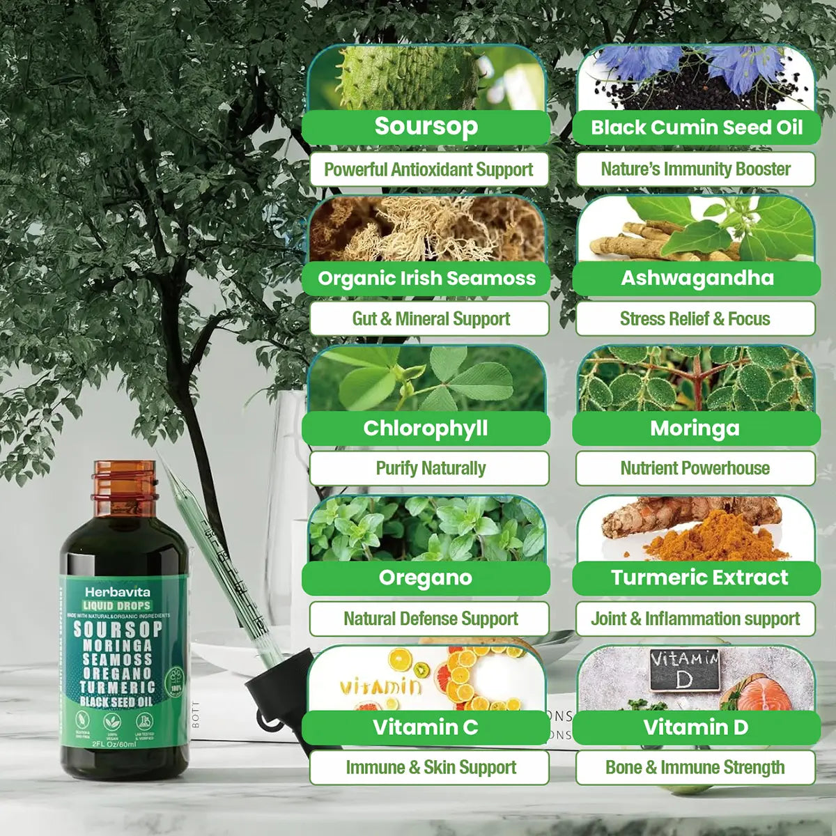 Organic 10-in-1 Soursop Extract Drops